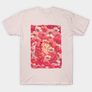 The cherry blossom cat T-Shirt